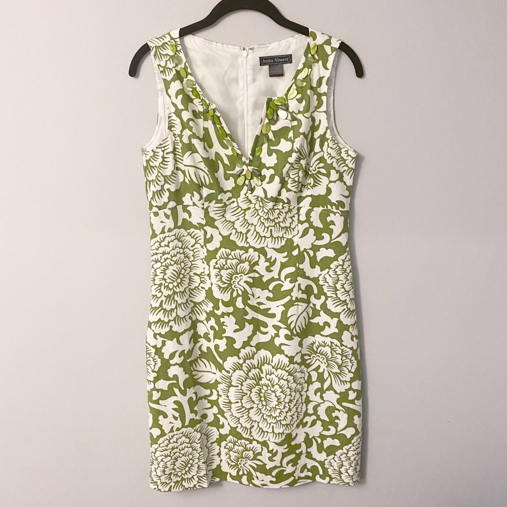 Jessica Howard Floral Embellished Dress